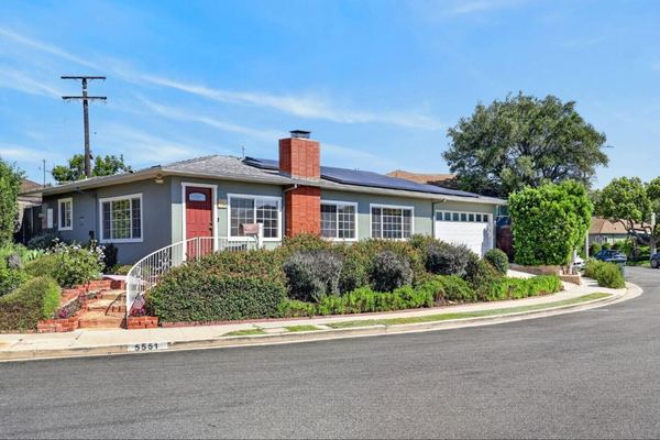 5551 Arch Crest Drive, a mid-century home on a hedged corner lot